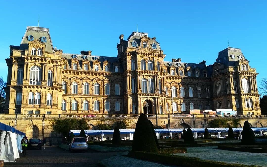 Photo of the Bowes Museum Christmas Market Stalls Including Durham Coffee