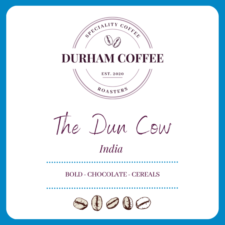 A great all rounder, this Indian bean by Durham Coffee works well for all brewing methods from filter or espresso.